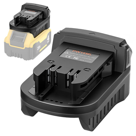 Adapter for DeWalt to Milwaukee Battery, Aikeec Battery Adapter for DeWalt 18 20V Lithium Battery Convert to for Milwaukee 18V M18 Battery Use for Milwaukee M18 Cordless Power Tool (Adapter only) aikeec