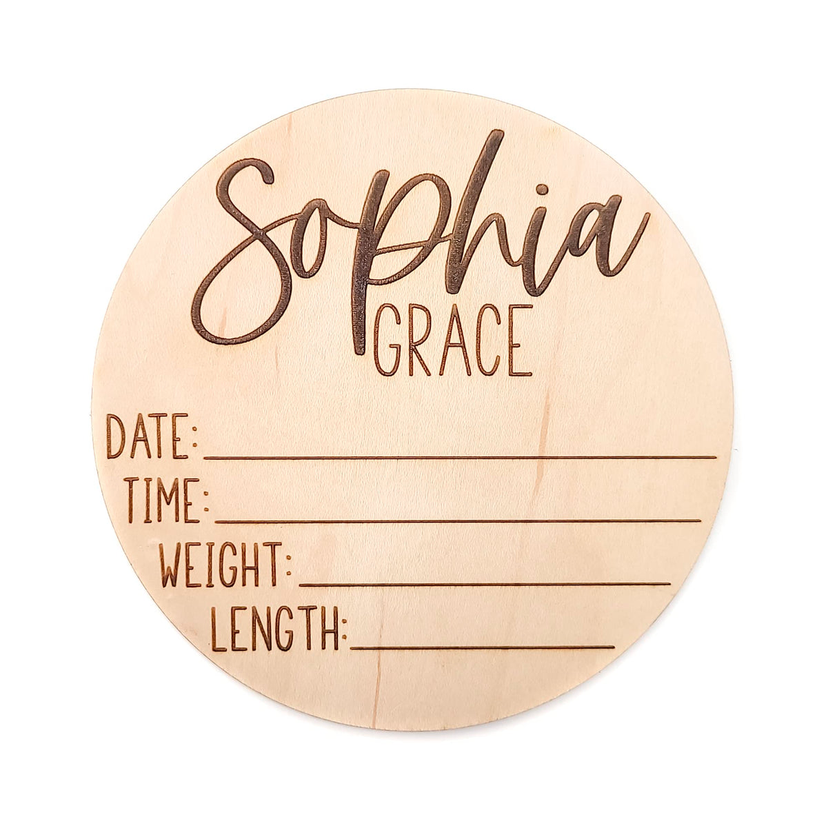 Newborn Announcement Sign for Hospital - Baby Birth Announcement Sign Girl for Hospital - Baby Name Announcement Sign Boy GLIMMER DESIGNS