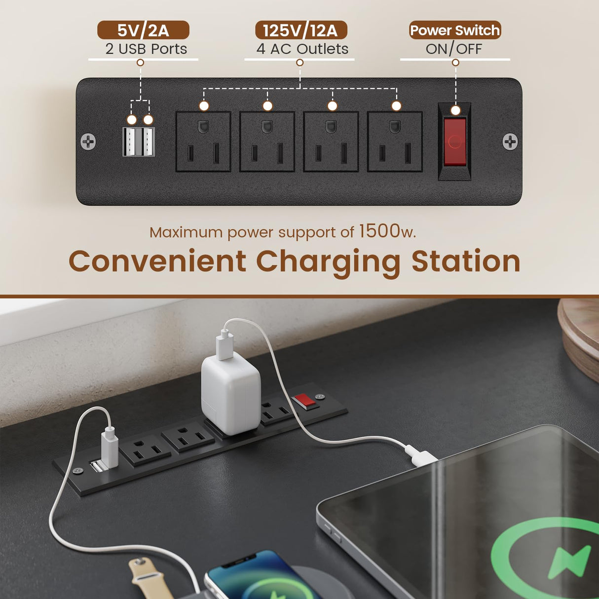 SEDETA Executive Desk, 61" Farmhouse L Shaped Desk with File Drawers, Office Desk with Drawers and Power Outlets, Computer Desk with Storage Shelves for Home Office, Grey SEDETA