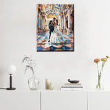 Couple Hug Each Other Artwork Beloved Newlyeds Paint by Number Kits 16 x 20 inch Canvas DIY Romantic Groom and Bride Oil Painting for Kids Adults Beginner with Brushes Home Decor Gift(Frameless） Tucocoo