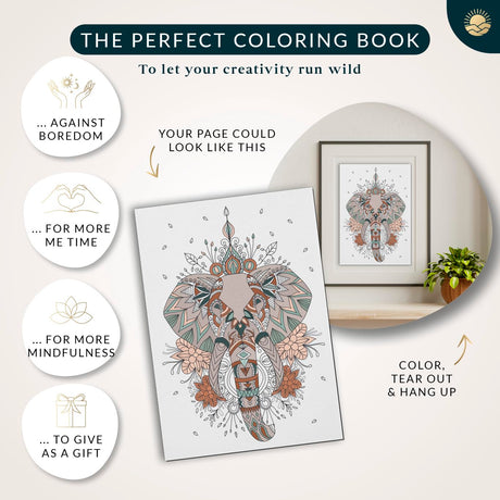 Coloring Books for Adults Relaxation by Mindmellow – Stress Relief Coloring Book for Adults & Teens - Calming Designs to Inspire Creativity and Mindfulness - Coloring Books for Teens Mindmellow