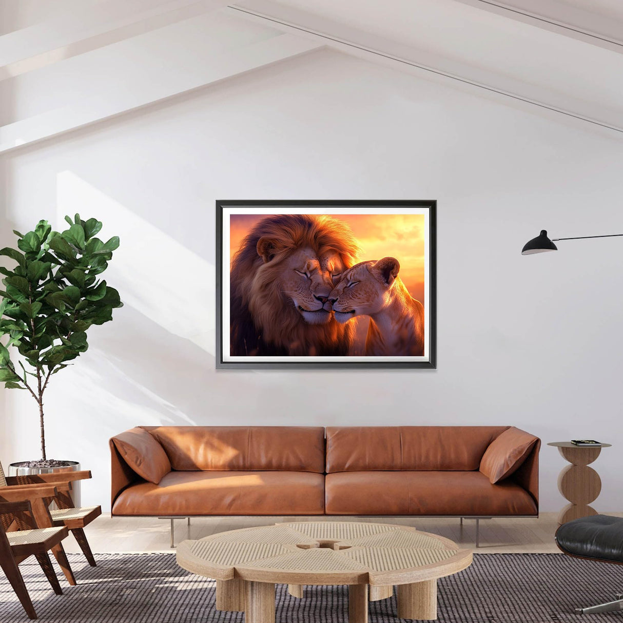 LOMSIOY DIY 5D Diamond Art Kits for Adults, Lion Diamond Painting Kits for Beginner, Animal Diamond Art with Round Full Drill Rhinestone Crafts Gem Arts for Home Wall Decor 12 * 16 inch 1 LOMSIOY