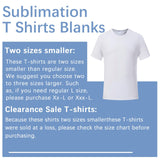 LaiHiulaan 20 Pcs Sublimation Blank Shirts Bulk 2 Sizes Smaller USA WAERHOUSE Adult White Polyester Tshirts for Sublimation LaiHiulaan