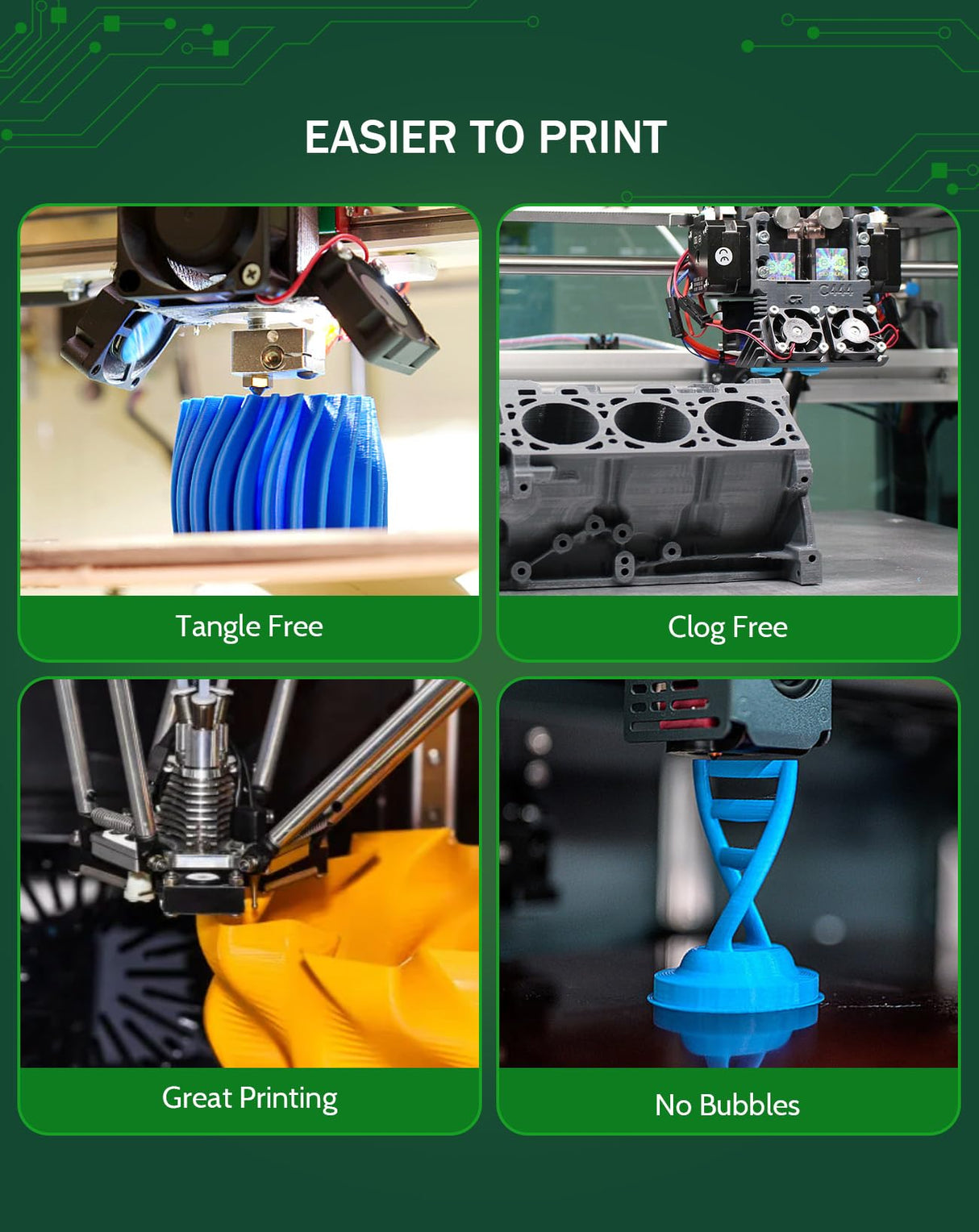 DURAMIC 3D PLA Glow Blue in The Dark Filament 1.75mm 1Kg, 3D Printing Luminous Filament 1.75mm Dimensional Accuracy +/- 0.02 mm, Fit Most FDM 3D Printers DURAMIC 3D