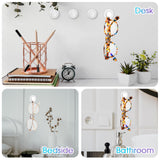 Hariendny 8 Pack Sunglasses Organizer Wall Mounted Sunglasses Holder Wall Hanging Glasses Organizer Eyeglass Holder (White) Hariendny