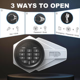 Marcree Gun Safe, 8-10 Gun Cabinet for Rifles and Shotguns with Dual Alarm System, Electronic Rifle Safe with Removable Shelf, Quick Access Large Gun Locker with Magnetic Gun Rack, Assembly Required Marcree