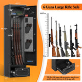 KAER 5-6 Gun Safe,Gun Safes for Rifle and Pistols,Gun Cabinets,Rifle Safe,Gun Safes for Rifle and Shotguns,Gun Safes & Cabinets with Drawer,Indoor Gun Rack,Removable Shelf (L) KAER