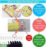 Book Stamped Cross Stitch Kits - Flower Counted Cross Stitch Kits for Beginners Adults Magical Book Needlepoint Cross-Stitch Patterns Dimensions Needlecrafts Embroidery Kits Arts and Crafts WUSARPLY