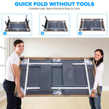 Ditkoko Billiard Table, 65.75" Folding Pool Table with with Balls, Cues, Chalk, Brush and Triangle, Pool Table Set for Family Game Room, Adult Rrec Room, Basements, Man cave or Garage Dithoko