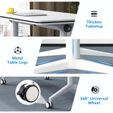 SOIUDNEB 12FT Conference Table, Folding Conference Table Conference Room Tables, Business Style Large Office Meeting Table for Office Conference Room (12ft x 4ft) SOIUDNEB