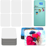 Xuhal 60 Pcs Sublimation Magnets Blanks Car Sublimation Blank Magnets Bulks DIY Decorative Magnets for Home Kitchen Refrigerator Microwave Oven Wall Door Decoration or Office Calendar (2.6 x 3.5 Inch) Xuhal