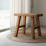 WXZXWXZX Farmhouse Entryway Dining Wood Bench Seat Furniture Wooden End of Bed Bench for Bedroom Indoor Dining Table Entry Narrow Kitchen Bench Solid Wood Sturdy and Stable(50cm(19.7in)) WXZXWXZX