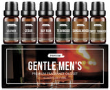 FUHITIM Fragrance Oil Gentlemen's Set, Scented Oil for Candle Scents for Candle Making, Soap Making Scents, Diffuser Oils Scents | Leather, Sweet Tobacco, Teakwood, Bay Rum, Cedar, Sandalwood (6*10ML) FUHITIM