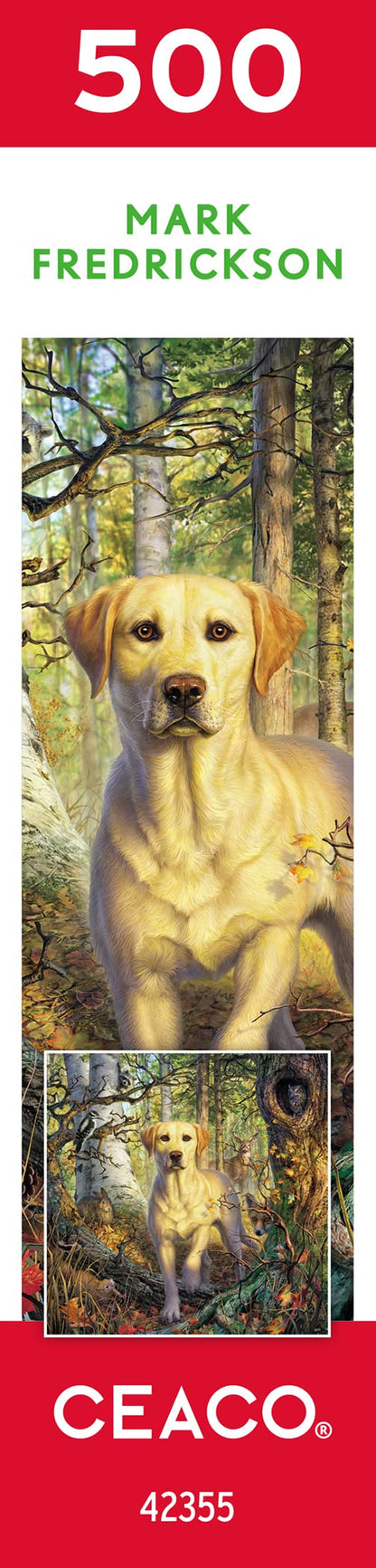 Ceaco - Mark Fredrickson - Yellow Lab - 500 Piece Jigsaw Puzzle