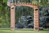 All Things Cedar PA106 Garden Arbor | 8-Ft Handcrafted Wooden Trellis for Climbing Plants Outdoor | Cedar Wedding Arches for Ceremony | Easy Assembly, Timeless Elegance, Weather Resistant 94x47x87 All Things Cedar