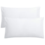 FLXXIE 2 Pack Microfiber King Pillow Cases, 1800 Super Soft Pillowcases with Envelope Closure, Wrinkle, Fade and Stain Resistant Pillow Covers, 20x36, White FLXXIE