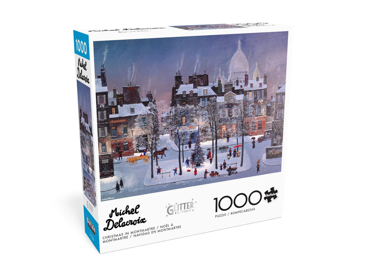 Buffalo Games - Michel Delacroix - Christmas in Monmartre - 1000 Piece Jigsaw Puzzle for Adults -Challenging Puzzle Perfect for Game Nights - Finished Size is 26.75 x 19.75 Buffalo Games