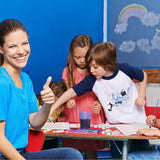 Nezyo 12 Sets Paint by Numbers Kit with Frame for Adult Beginners, Paint by Number DIY Acrylic Painting Canvas for Painting Party, Classroom Activity Birthday Gift, 8 x 8 Inch Nezyo