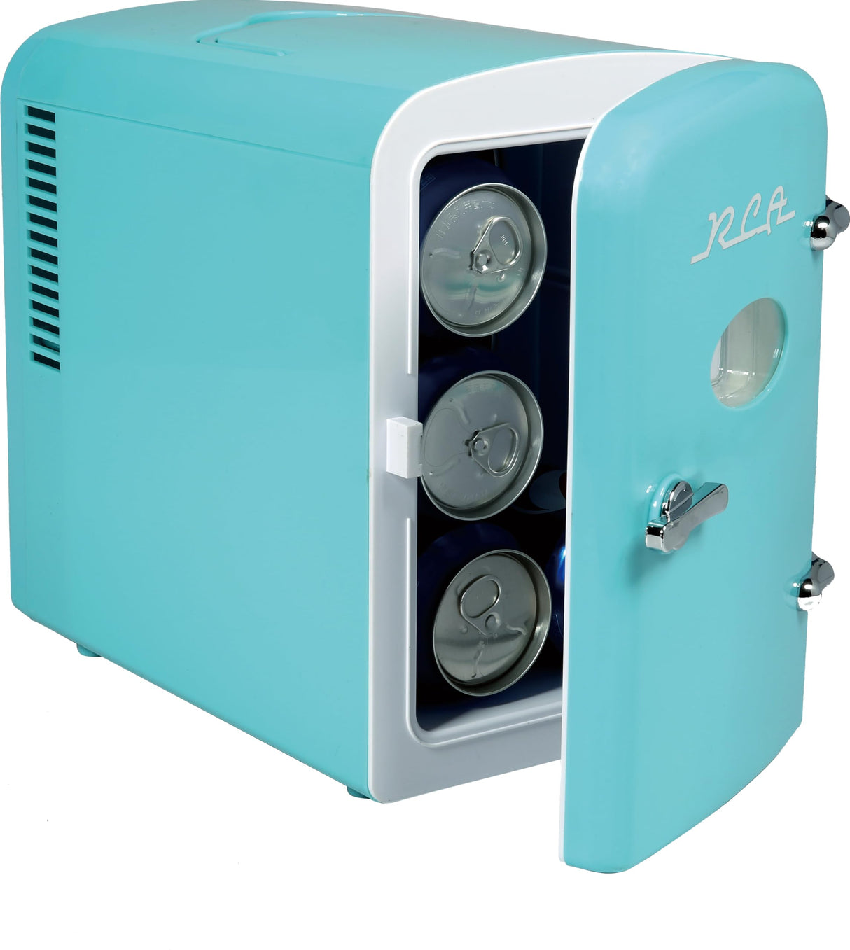 RCA Compact refrigerators Multi Colors, Office Product, small meal cool, Beverage, Drinks (Blue) RCA