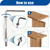 Taiss 20 Set Crib Screws M6x20mm/40mm/60mm/80mm Baby Bed Crib Screws Hardware Replacement Kit,Bunk Bed Bolts Hex Socket Cap Screws Bolt with Barrel Nuts/Wrenches for Beds Furniture Headboards Taiss