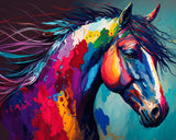 TUMOVO Paint by Numbers for Adults Beginner Horse Paint by Number Kits DIY Acrylic Painting for Adults Kids Paint by Number Abstract Paint by Number Arts Craft, 16 x20 Inch TUMOVO