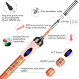 80W Portable Soldering Iron Kit, Upgraded LCD Display Soldering Iron, Adjustable Temperature Welding Tool, Soldering Gun with Fast Heating Ceramic Thermostat Design KLARYTYMA