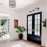 Wooden Love You Bye Sign Home Decor - Boho Farmhouse Wall Art Decor for Stylish Living Room, Hallway Entryway, Wall Decor Door Sign Gift for Your Family Lovers WoodArtSupply