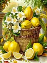 CHWGLFGG 5D Diamond Art Kits for Adults Beginners, Lemons Diamond Painting Kits, DIY Full Round Drill Paint by Diamonds Dot Gem Art for Adults, Home Wall Decor 12x16 Inch CHWGLFGG