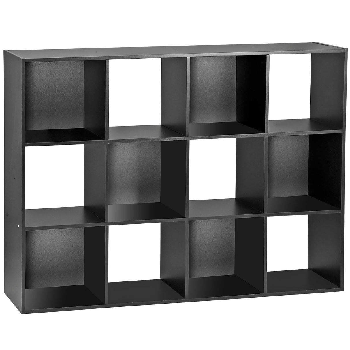 12 Cube Storage Organizer, Storage Shelf Organizer Bookshelf with Open Back, Open Shelf Bookcase, Wood Cubby Closet Cabinet Display Unit with 6 Removable Back Panels for Living Room Bedroom, White JupiterForce