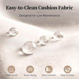 7 Piece HDPE Outdoor Dining Set for 6, 64” All Weather Wood-grain Dining Table, 6 Wicker Rattan Chairs with 3.2” Waterproof Cushion, Patio Table and Chairs Set for Backyard and Deck, Black SUNSHINE VALLEY