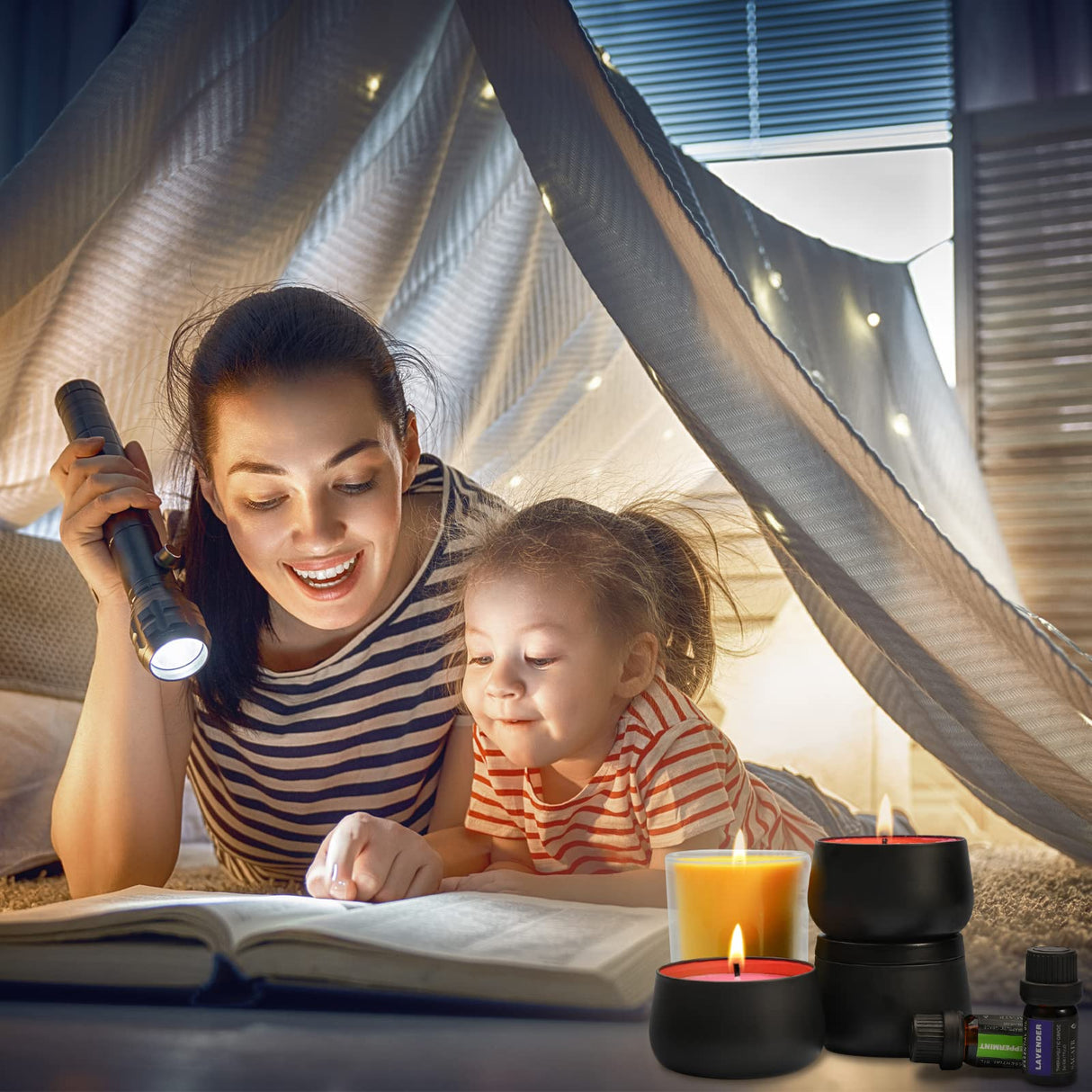 SAEUYVB Candle Making Kit for Adults - Full Set Candle Making Supplies - Soy Candle Kit - DIY Starter Scented Soy Candle Making Kit - Perfect Decoration for Family Life SAEUYVB