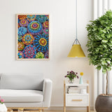 Colourful Artistry DIY 5D Diamond Painting by Number Kits -Mandala Stones Diamond Crystal Gem Art Painting with Full Drill Round Diamond - Perfect for Home Wall Decor Birthday Gifts for Women ROOHOME