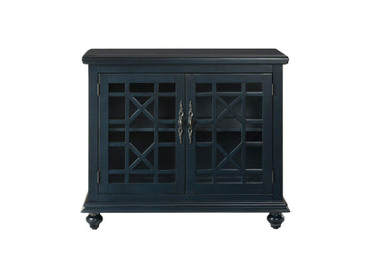 Martin Svensson Home Avalon Small Spaces Accent Cabinet TV Stand, 38" W x 32" H Catalina Blue - WoodArtSupply