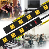 Long Power Strip, 12-Outlet Heavy Duty Surge Protector Wall Mount Power Strip with 1800 Joules Protection 15A Circuit Breaker 6FT for Garage, Shop, Industrial, Underdesk CRST