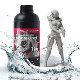 phrozen Water-Washable 3D Printer Resin [Model Gray], 405nm LCD UV-Curing Photopolymer Resin for High Precision Printing, Low Odor, Non-Brittle, Easy to Clean and Cure (1KG) phrozen