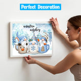 Gnomes Diamond Painting for Adults, Full Drill Round Gnomes DIY Diamond Art. Winter Diamond Painting Kits for Adults, Christmas Diamond Painting Kits 5D Gem Art Home Wall Decor 12x16inch. Generic