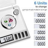 Fuzion Milligram Scale, 50g/0.001g Digital Milligram Scale with Calibration Weights, Jewelry and Gem Scale, Mg Scale for Powder, Reloading, Includes Scoop, Powder Pan and Tweezers Fuzion