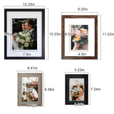 SESEAT Picture Frames Collage, Gallery Wall Frame Set with 11x14 8x10 5x7 4x6 Frames in 3 Different Finishes, Set of 10 SESEAT
