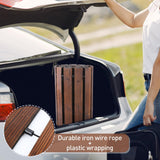 8.2 Ft Wooden Garden Pathway - Weather Resistant Outdoor Roll Out Decorative Walkway, Straight Walkway for Patio Beach Backyard Wedding Party Pathway MEWTOGO