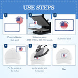 Juinte 140 Pieces Sublimation Patches Blank Hat Patches Sublimation Patches Blank for Hats Hat Patches Blank Patches for Clothes Hat Dress Patch (Black, Blue, Red, Khaki) Juinte