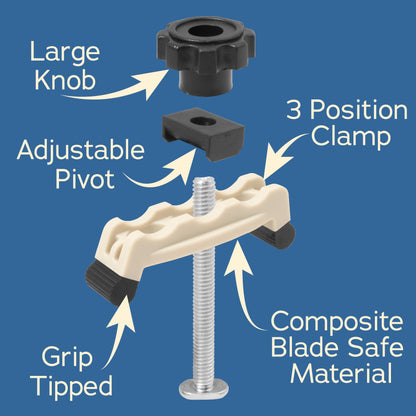 Adjustable Taper Jig/Straight Line Jig for Table Saw | Precision Table Saw Jig with Tapering Functionality | Fast Taper Cutting Jig for Table Saw | Table Saw Accessories | Versatile Woodworki - WoodArtSupply