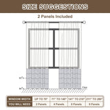 ASPMIZ Cotton Linen Farmhouse Curtains Boho Rustic Button Drapes, Linen Window Curtain Panels, Blue Stripe Country Curtain for Living Room, Modern Back Tab Blackout Curtains 52 x 84 Inch, 2 Panels ASPMIZ