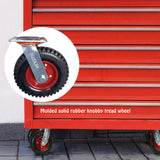 8" Caster Wheels Outdoor Caster Wheels Heavy Duty Caster Wheels Set Of 4 (2 Swivel & 2 Fixed) Large Rubber Castor Wheels Sets 4 JIUZILIH