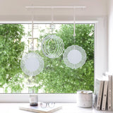 10 Pack Sublimation Wind Spinner Blanks 8 Inch,3D Aluminum Wind Spinner Sublimation DIY Crafts Ornaments for Indoor Outdoor Garden Yard LWestine