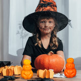 3D Pumpkin Candle Mold Halloween Resin Casting Silicone Mold for DIY Aromatherapy Candles Wax Plaster Polymer Clay Decoration ZAKVOOR