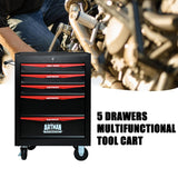 nifoti 5 Drawers Tool Cart on Wheels, Multifunctional Rolling Tool Chest Tool Storage, Drawers Rolling Tool Trolley Organizer Tool Case for Warehouse, Garage, Workshop, Repair Shop (5 Drawers-30.5"H) nifoti