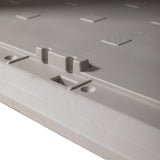 Toomax Stora Way All Weather Outdoor XL Horizontal Storage Shed Cabinet for Trash Can, Garden Tools, and Yard Equipment, Taupe Gray and Anthracite Toomax