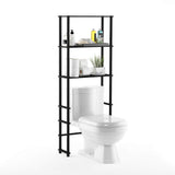 Furinno Turn-N-Tube with 3 Shelves Toilet Space Saver, Espresso/Black Furinno