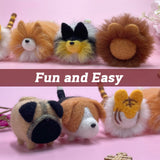 Needle Felting Kit, DIY Crafts for Adults Women, Hobby Kit with Felting Supplies,Felting Needles, Felting Wool and Tools for Beginners, Adult Craft Kits, Animal Kit 6pcs ZygoFelts