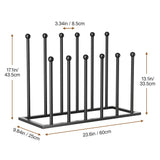 pickpiff Boot Rack Organizer Tall Boots - Black Boot Storage Organizer Tall Boots for Closet, Entryway, Garage, Porch, Free Standing Shoe Racks for 6 Pairs pickpiff